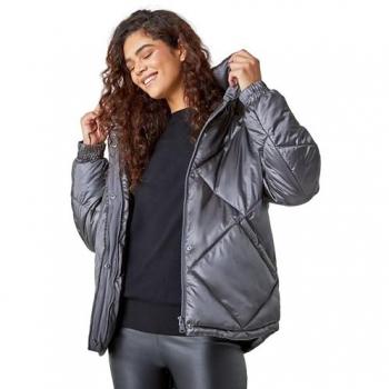 Roman Women's Diamond Quilted Puffer Coat