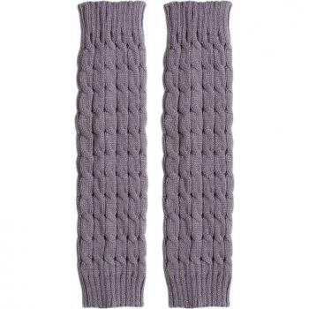 Manchettes tricotées pour genoux en hiver