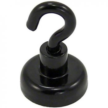 Aimant de crochet néodyme 20mm noir pour réfrigérateur