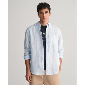 Gant Casual hemd lange mouw linnen shirt met strepen