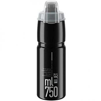 ELITE Trinkflasche JET Plus, 750 ml, schwarz mit grauer Grafik