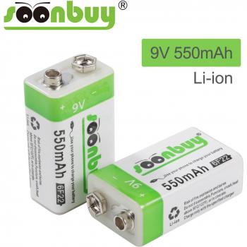 9V 6F22 Rechargeable Li-ion Battery for KTV Remote Control