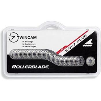 ILQ‑7 Plus Twin Cam Bearings (Silver) – 16 Pack by Rollerblade