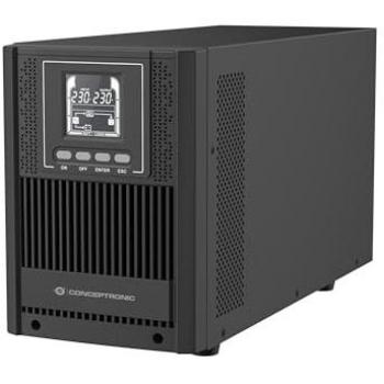 Conceptronic ZEUS UPS 2000VA doppio convertitore online con porta IEC EPO, 4 uscite AC