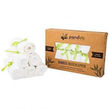 Pandoo antibakterielle Bamboo Washcloth Waschlappen (6 Stück)