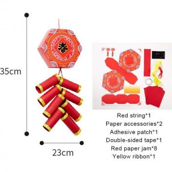 Chinese New Year Firecracker DIY Home Decor Good Wishes for Friends and Family MDJ998
