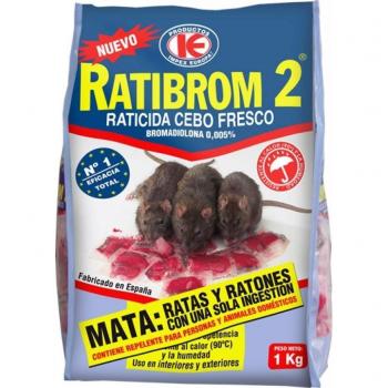 Cebo fresco 1 Kg raticida RATIBROM 2