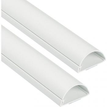 Collezione D – Tubo Decorativo Semicerchio 50x25 mm 1M5025W‑2PK