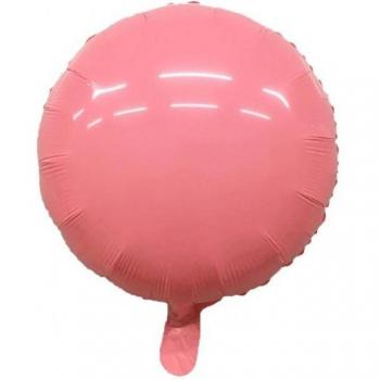 Ballon Macaron rose en métal (Pack de 10)