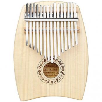 Instrumento Musical Kalimba 15 Teclas con Guantes y Bolsa