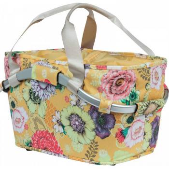 Unisex Basil Bloom 22‑Liter Travel Basket – Yellow Florals