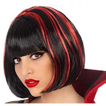 Peluca Corto Lisa Rojo