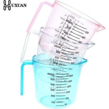 Set de Tazas Medidoras Transparentes (150 ml, 300 ml, 600 ml)