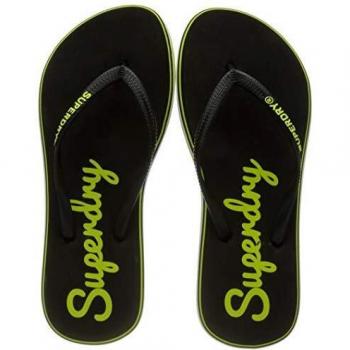 Superdry Women's Bright Yellow Rainbow Flip Flops