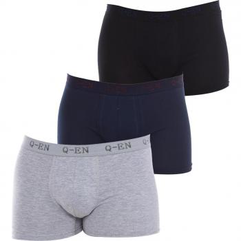 Pack di 3 Boxers in Cotone Stretch Q-EN501 Uomo