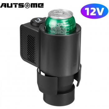 Taza de viaje eléctrica con calefacción/refrigeración para coche, pantalla táctil integrada