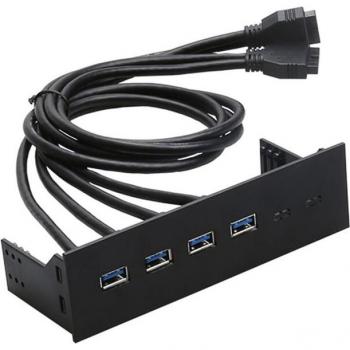 Séparateur de Hub USB 2.0 pour Panneau Frontal PC 5,25