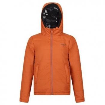 Regatta Orange Camo Reversible Jacket for Children