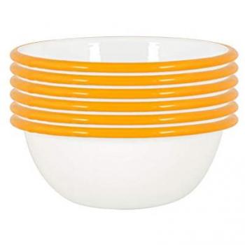 Argon Tableware 16cm White Enamel Bowls