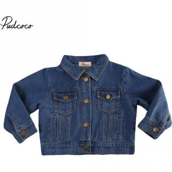 Autumn Winter Denim Coat for Infant Girls