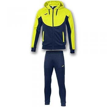 KiarenzaFD Joma Survêtement Capuche 101019 Essential 5XS Bleu Marine/Jaune