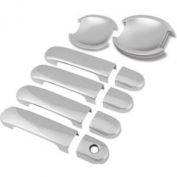 ABS Chrome Car Door Handle and Cup Bowl Trim for Nissan Versa Tiida Latio 2005