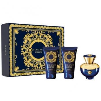 Set de Perfume Versace Dylan Blue EDP para Mujer con Tres Piezas