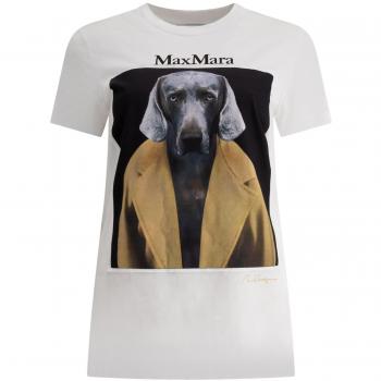 Max Mara Women's Brown Printed Tee