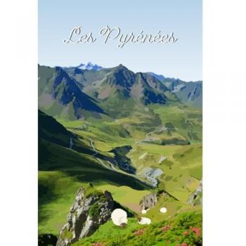 Art décoratif Pyrénées 65x97 cm