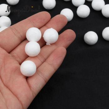 Phenovo 100pcs 15mm White Foam Balls for Party Crafting Supplies