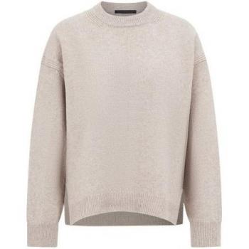 Drykorn Women’s XS Beige Lizeila Knit Sweater – Cozy Round Neck