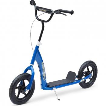 Patinete Azul HOMCOM para Niños de +5 Años con Freno y Manillar Ajustable