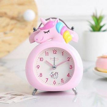 Cartoon Unicorn Clock with Silent Feature