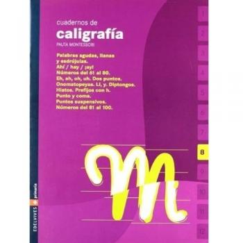Cuaderno 8 de caligrafia Pauta Montessori