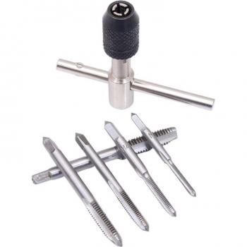 Juego de llaves en T para taladro macho, roscado manual 3mm-8mm, 6 piezas