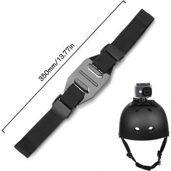 Sangle de casque pour caméras GoPro Hero 8 7 5 6 4 noir