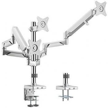 LogiLink BP0090 supporto da tavolo per TV a schermo piatto 68,6 cm (27) Argento Scrivania