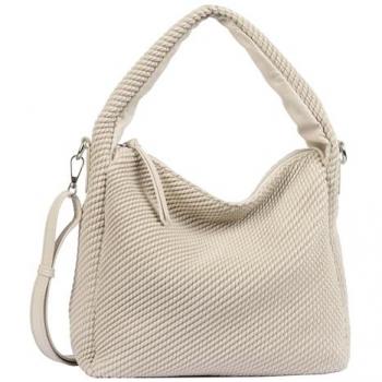 Tom Tailor Nomi Damen‑Schulterbag – 29 cm (Weiß/Beige)