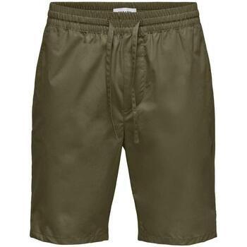 Pantaloni Corti Only & Figli 0129 Olive Scura