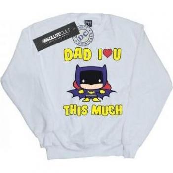 DC Comics Boys Batman Dad I Love You This Much Black Sweatshirt 12-13