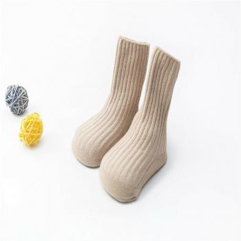 Newborn to 4T Solid Anti-Slip Baby Socks, Cotton, Soft Ankle Fit, Unisex Toddler Sock