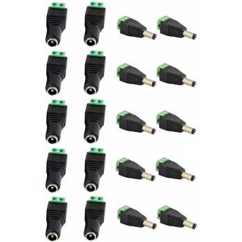10 Pair BNC DC Power Connector for CCTV