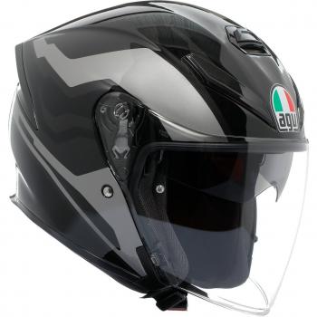 Casco Moto AGV K5 Jet Evo Tune grigio-nero 2XL