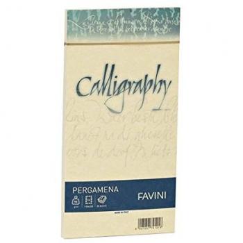 Buste per carta da lettere da stampare Favini Calligraphy Liscio 90 g/m² 12x18cm crema 05 25buste