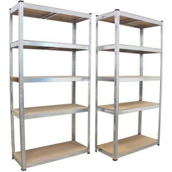 Robustes Kellerregal 2x 180x90x40 cm für schwere Lasten