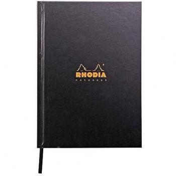 Black Lined A5 Rhodia Active Hardback Notepad