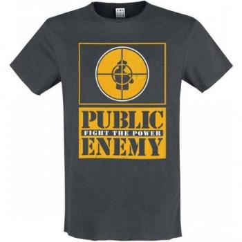 T-Shirt Amplificata Unisex Adulto Fight The Power Public Enemy