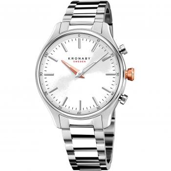 Kronaby S3782/2 Hombre Reloj Acero Inoxidable Gris Plateado