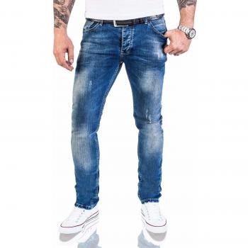 Rock Creek Designer Herren Stretch Jeanshose Basic Slim Fit RC-2113