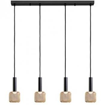 Schuller Sincro 4L – lampada a sospensione nero oro